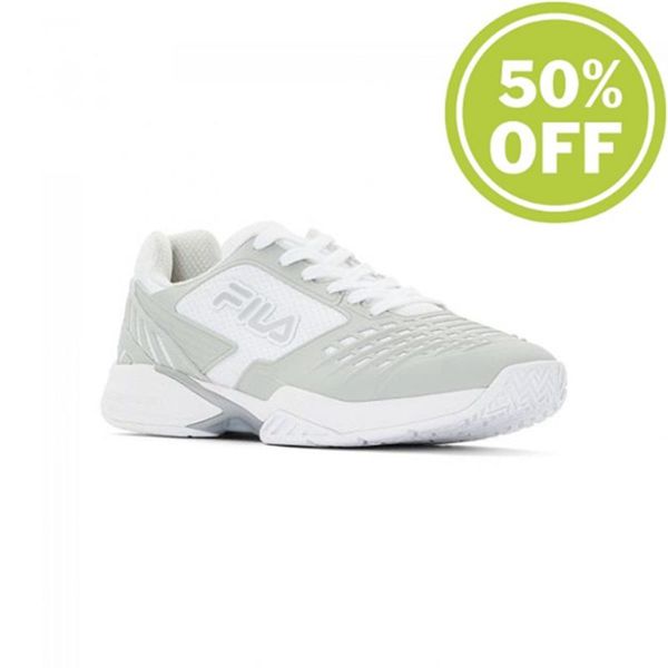 Zapatillas Running Fila Hombre Blancas / Plateadas Metal - Axilus 2 Energized Tennis - España 467158